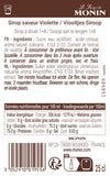 Le Sirop de MONIN Saveur Violette
