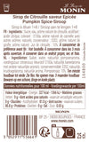Le Sirop de MONIN Citrouille Saveur Epicée
