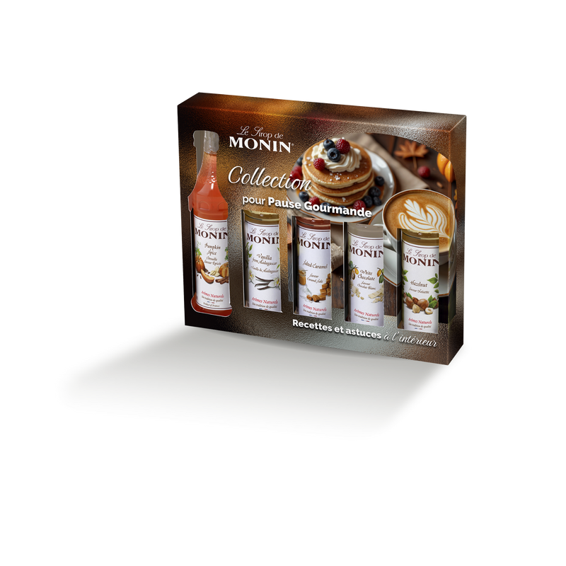 Coffret Pause Gourmande pour Boissons chaudes et Desserts - 5x5 cl