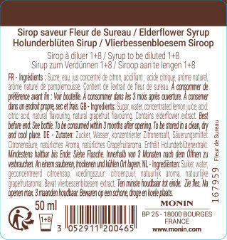 Le Sirop de MONIN Saveur Fleur de Sureau