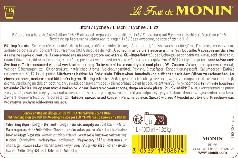 Le Fruit de MONIN Litchi