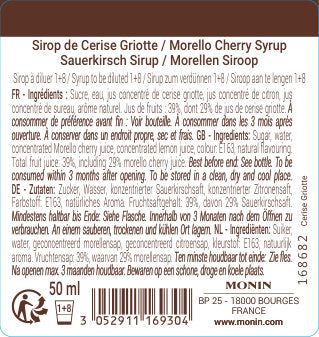 Le Sirop de MONIN Cerise Griotte
