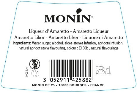 La Liqueur de MONIN Amaretto 70cl (28%)