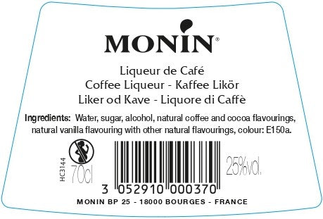 La Liqueur de MONIN Café 70cl (25%)