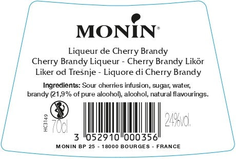 La Liqueur de MONIN Cherry Brandy 70cl (24%)
