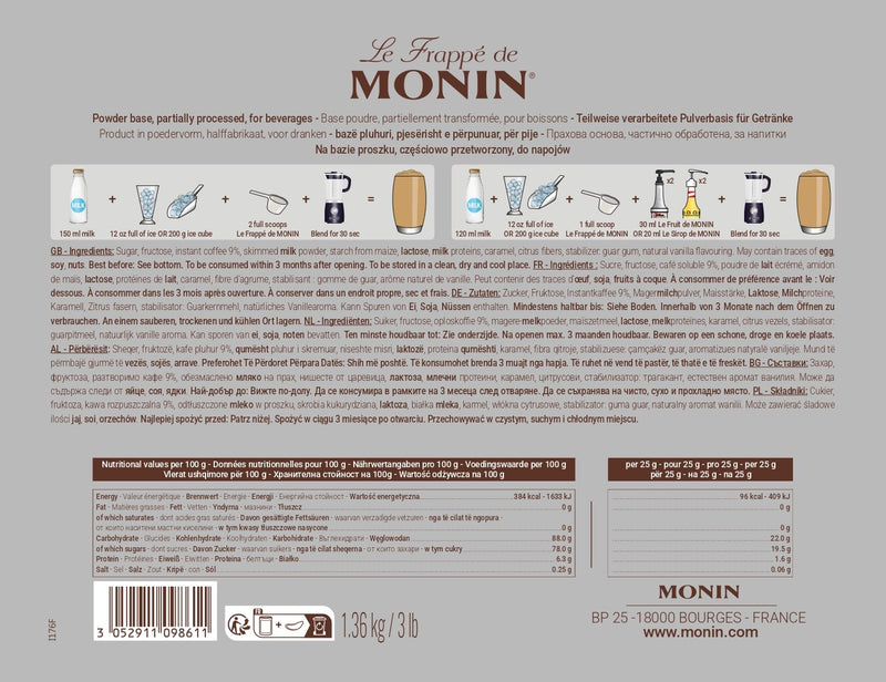 Le Frappé de MONIN Café
