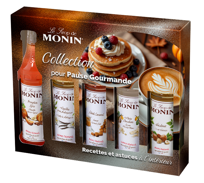 Coffret Pause Gourmande pour Boissons chaudes et Desserts - 5x5 cl