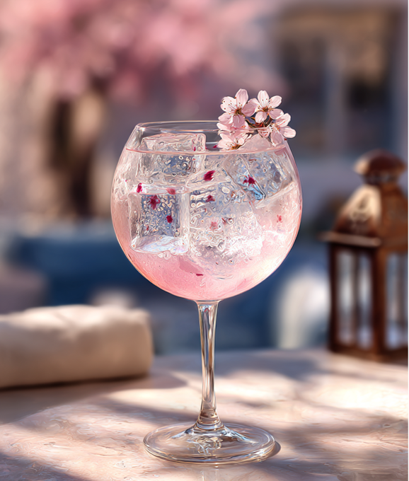 Cherry Blossom Gin & Tonic