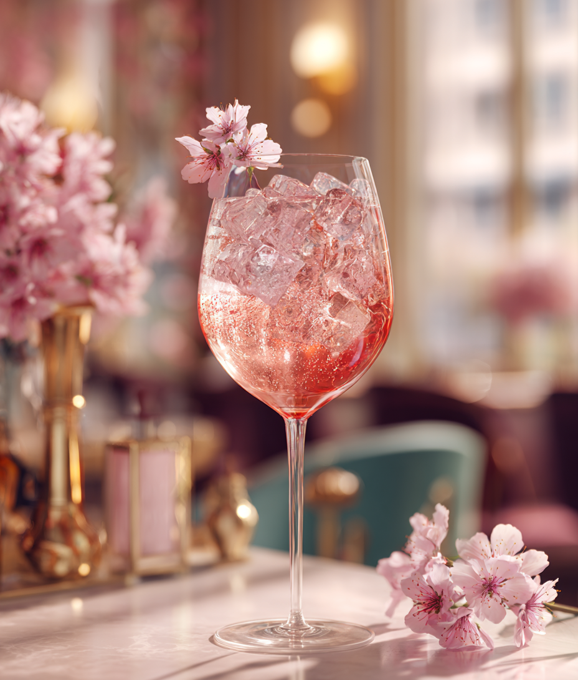 Cherry Blossom Lillet Tonic